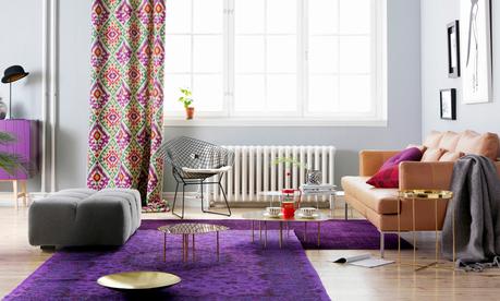 Ultraviolet, el color 2018 de Pantone, en la decoración de casa