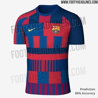 Está podría ser la nueva playera del Barcelona