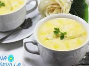 Crema espárragos blancos olla