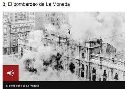 ONCE SONIDOS DEL DÍA QUE EL GOLPE DE ESTADO DE PINOCHET ACABÓ CON EL GOBIERNO DE SALVADOR ALLENDE EN CHILE