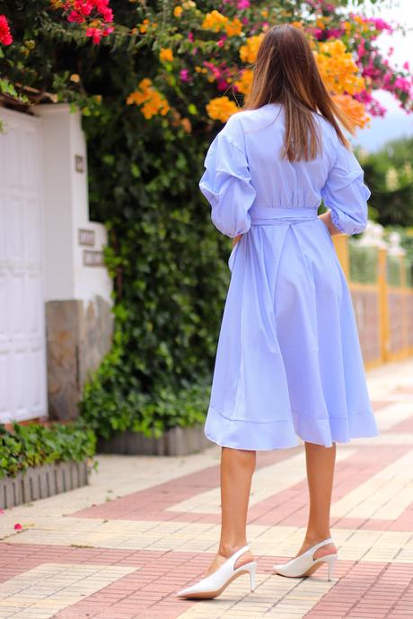 Midi Flounce Dress