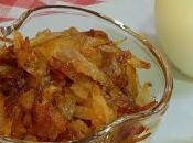 Receta fácil rápida para hacer cebolla caramelizada azúcar añadido