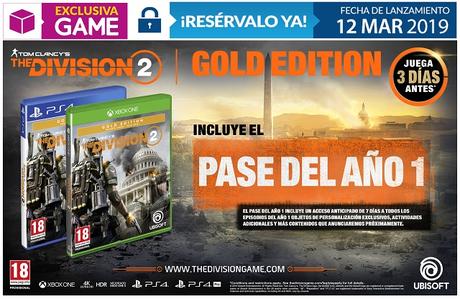 GAME detalla el contenido de sus tres ediciones especiales de The Division 2