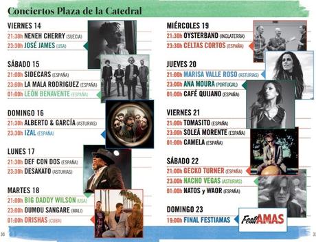 Fiestas San Mateo 2018 en Oviedo: IZAL, Desakato, Nacho Vegas, Mala Rodríguez, Neneh Cherry, Natos y Waor, León Benavente, Sidecars...