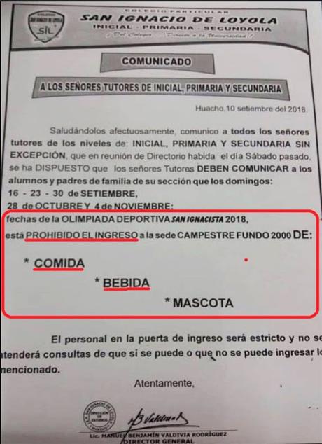 DENUNCIA ABUSOS EN COLEGIO DE  MARCIAL ALCIBÍADES PALOMINO…