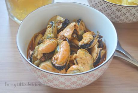 Mejillones en escabeche- Mussels in pickled sauce