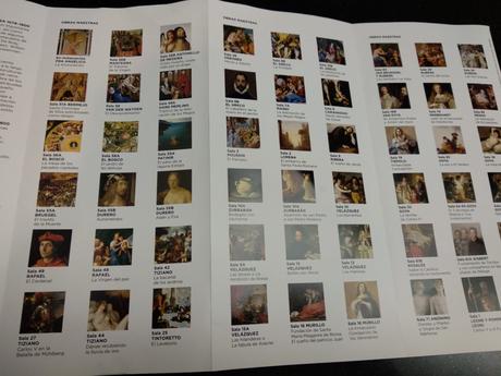 Las 54 obras imprescindibles que expone el folleto del Prado