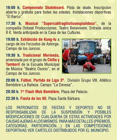 Planes en Ponferrada y El Bierzo para el fin de semana. 14 al 16 de septiembre 2018