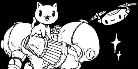 Gatos pixelados en blanco y negro para un juego de exploración muy cuco