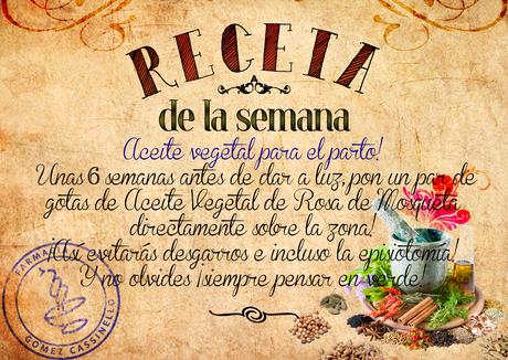 Receta de la semana: Aceite para el parto!