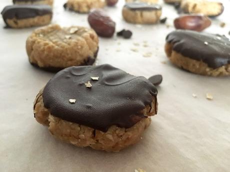 Peanut butter cookies galletas sin horno galletas rápidas galletas fáciles galletas de mantequilla de cacahuete galletas con dátiles galletas con chocolate   