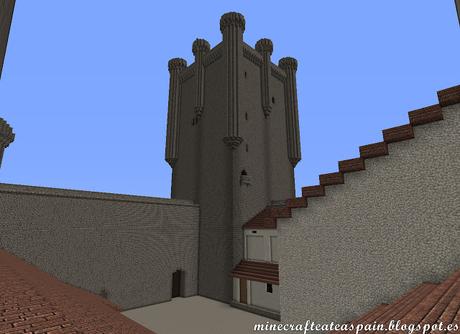 Réplica Minecraft del Castillo de los Comuneros de Torrelobatón, Valladolid, España.