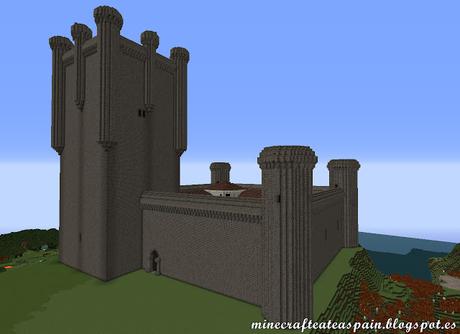 Réplica Minecraft del Castillo de los Comuneros de Torrelobatón, Valladolid, España.