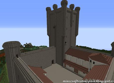Réplica Minecraft del Castillo de los Comuneros de Torrelobatón, Valladolid, España.