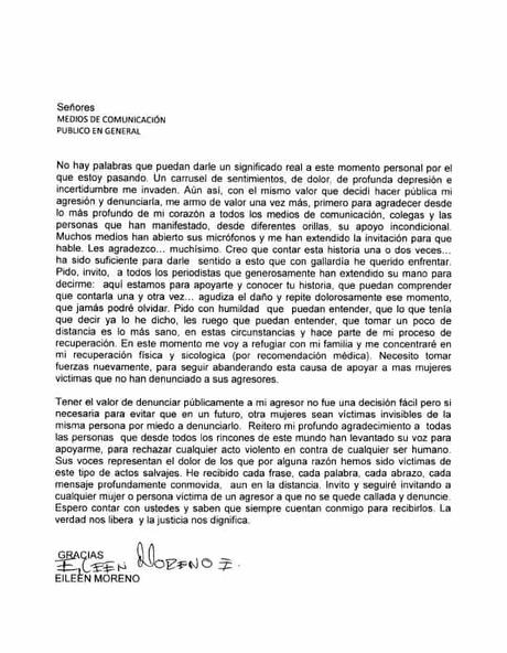 Eileen Moreno decide alejarse de los medios tras escandalo de maltrato