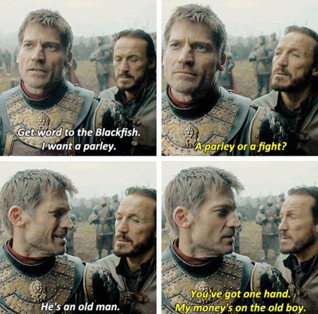 Frases gloriosas de Bronn, con Jaime Lannister