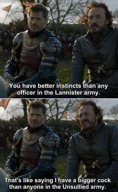 Frases gloriosas de Bronn, con Jaime Lannister
