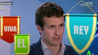 La guerra de los masters de los políticos y el “Viva el rey” de Casado. La guerra de los masters de los políticos y el “Viva el rey” de Casado.