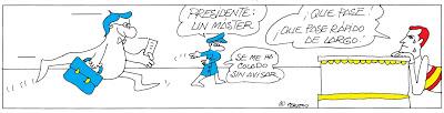 La guerra de los masters de los políticos y el “Viva el rey” de Casado. La guerra de los masters de los políticos y el “Viva el rey” de Casado.