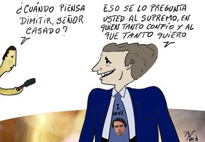 La guerra de los masters de los políticos y el “Viva el rey” de Casado. La guerra de los masters de los políticos y el “Viva el rey” de Casado.