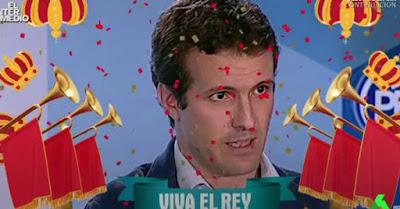 La guerra de los masters de los políticos y el “Viva el rey” de Casado. La guerra de los masters de los políticos y el “Viva el rey” de Casado.