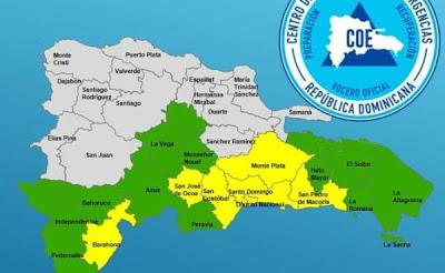 COE incluye a Bahoruco, Pedernales e Independencia entre provincias bajo alerta por remanentes Isaac.