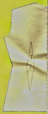 Patrón esplada. http://www.patronycostura.com/2014/01/tema-38-camisa-con-frunce-en-el-cuello.html