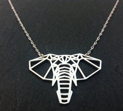 Collar Cabeza de Elefante de Plata de Ley 925 Collar de plata de ley 925 cabeza de elefante