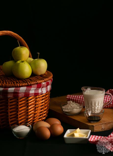 Pastel fresco de manzana