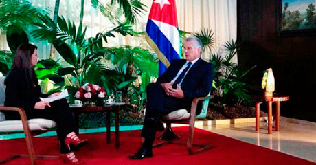 Telesur emitirá hoy una entrevista a Miguel Díaz-Canel