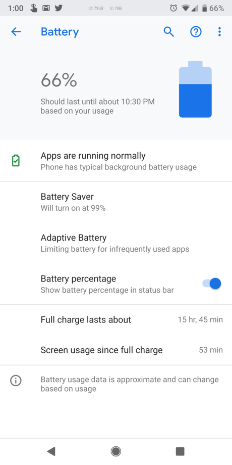 Google llegó a cambiar la configuración de ahorro de batería en algunos teléfonos
