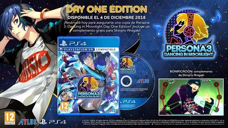 Bonus de reserva para las ediciones Day One de Persona 3: Dancing in Moonlight y Persona 5: Dancing in Starlight