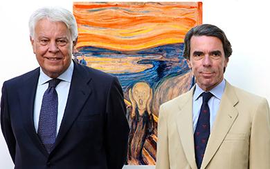 el villano arrinconado, humor, chistes, reir, satira, Munch, el grito, Aznar, Felipe Gonzalez