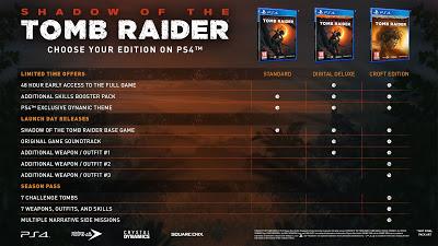 Shadow of the Tomb Raider, todas las ediciones especiales Shadow of the Tomb Raider, todas las ediciones especiales
