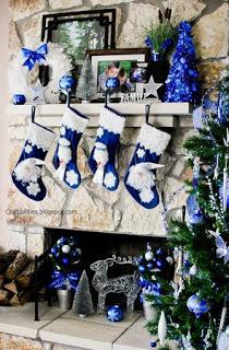 15 Hermosas ideas para decorar en navidad con tonos azules y plata