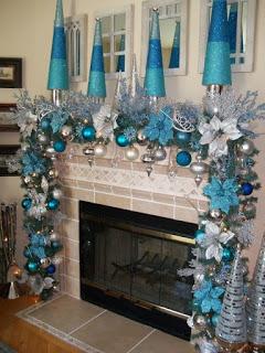 15 Hermosas ideas para decorar en navidad con tonos azules y plata