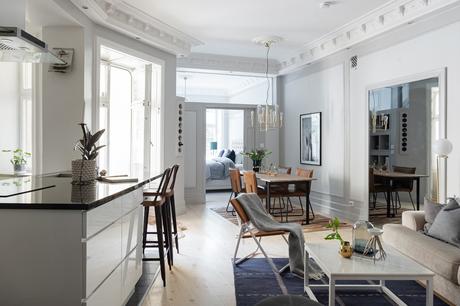 Decoración Chic para un salón moderno.