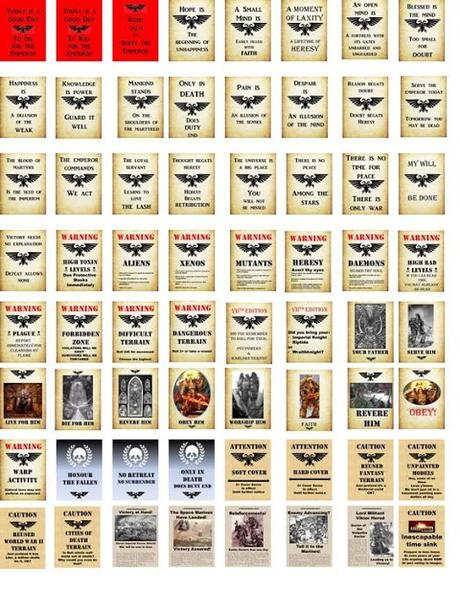 Escenografía: Carteles, señales, posters y hasta alfombras recortables