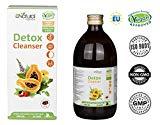 DETOX Diurético Natural Líquido Depurativo del Hígado Drenante Elimina Toxinas del Organismo Adelgazante Antioxidante. Té Verde, Guaraná, Papaya, Diente de León, Ortosifón y más. Botella de 500ml. Certificado Vegano. Fabricado en CE. N2 Natural Nutrition.