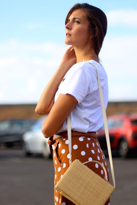 DOTS MIDI SKIRT