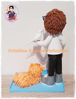 FOFUCHA CON GATO Y PERIQUITO