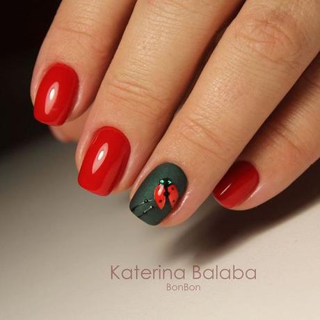 UÑAS ROJAS DECORADAS Diseños con Colores y Formas Elegantes