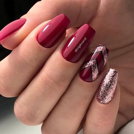 UÑAS ROJAS DECORADAS Diseños con Colores y Formas Elegantes