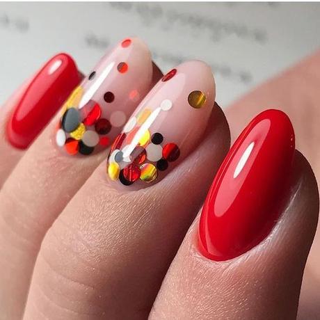 UÑAS ROJAS DECORADAS Diseños con Colores y Formas Elegantes