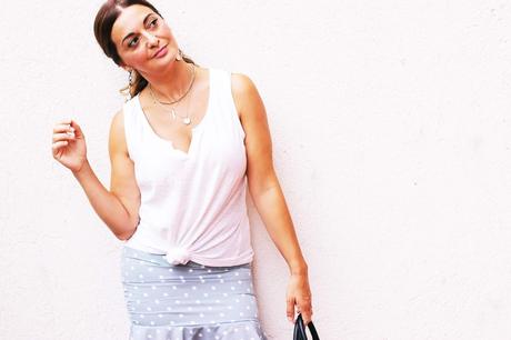 Como combinar una falda retro de topos Como combinar una falda retro de topos