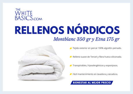 The White Basics textiles percal cama textiles hogar sábanas de calidad ropa algodón hogar rellenos nórdicos fundas nórdicas camas nórdicas   