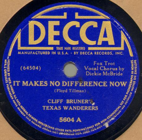 It Makes no Difference Now. Jimmie Davis y Floyd Tillman, 1938