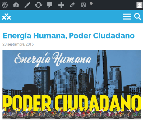 Memories…  “Energía humana, poder ciudadano”