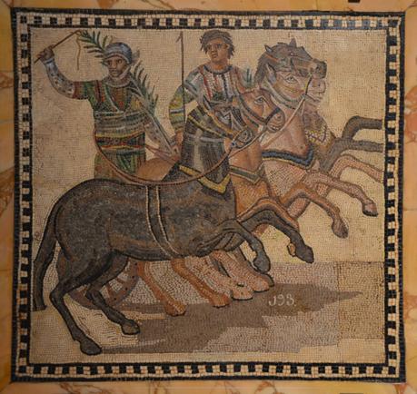 Las carreras de carros romanos.