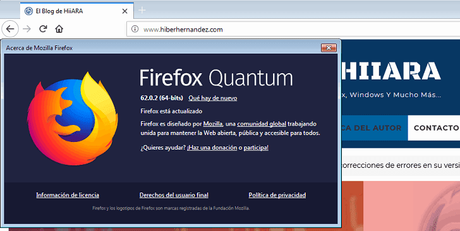 Mozilla Firefox 62.0.2 liberado - El Blog de HiiARA